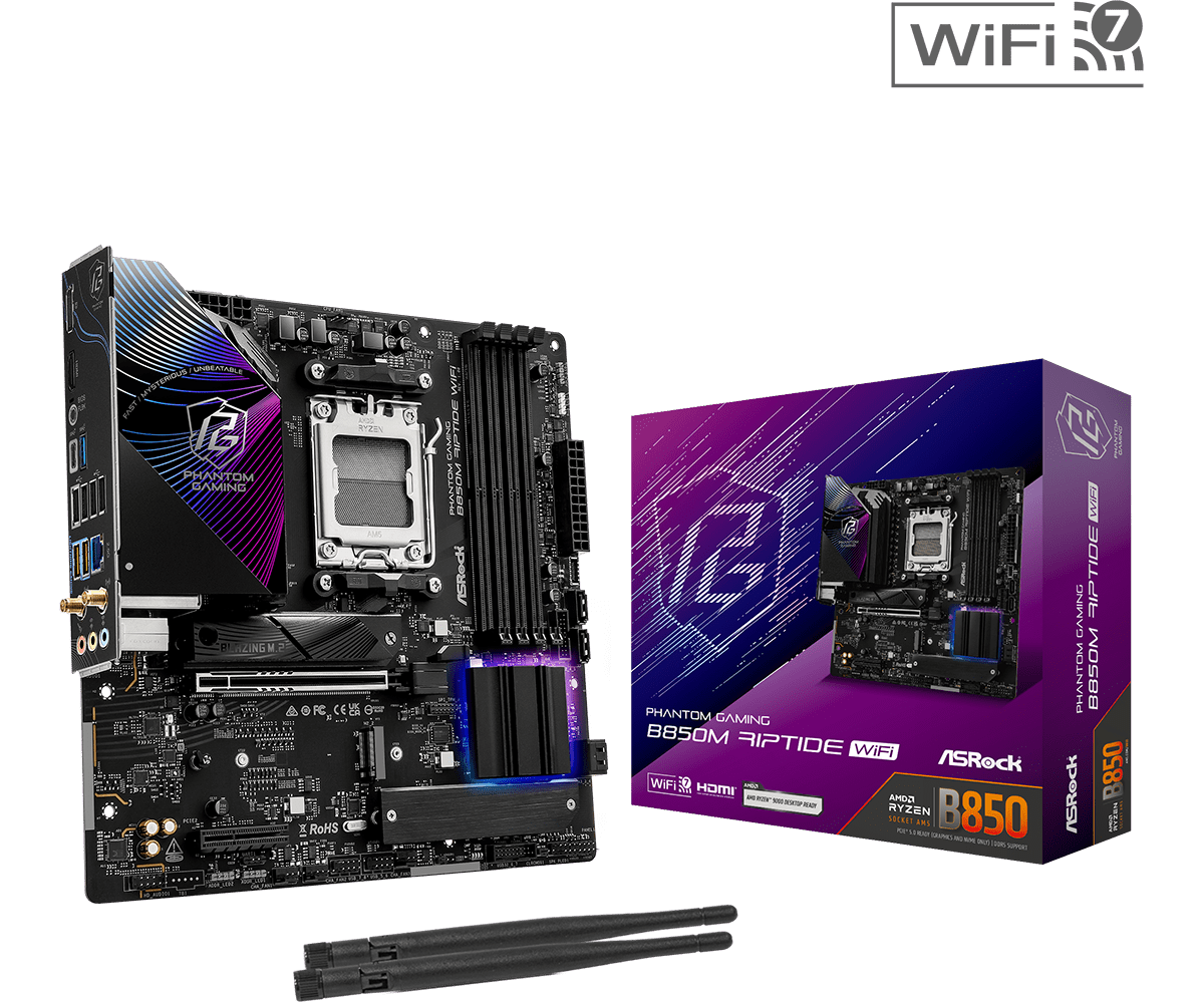ASROCK B850M Riptide WiFi New  - X870E Atx Motherboard ulasan dan harga